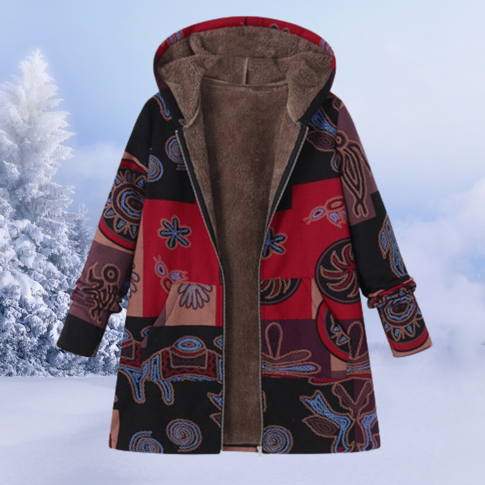 Damen Winterjacke aus Baumwoll-Polyester-Mix
