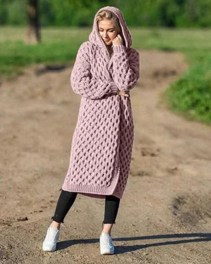 W&W Mode Lange Strickjacke
