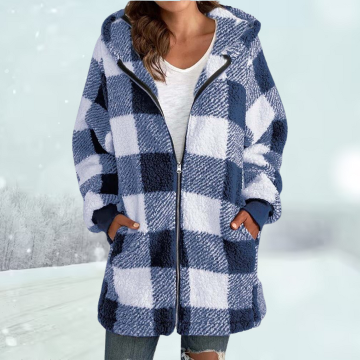 W&W Mode | Karierte Jacke mit Kapuze: Wintersaison