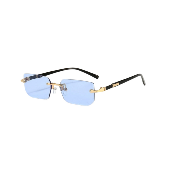 W&W Mode Sonnenbrille - Modern - Rechteckig Rahmenlos Retro