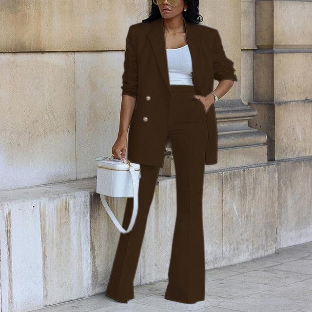 W&W Mode | Blazer Und Hose Satz Für Damen