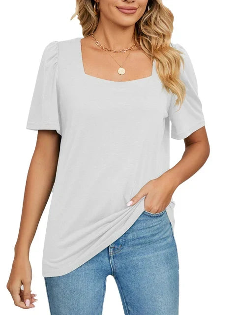 T-Shirt mit Puffärmeln