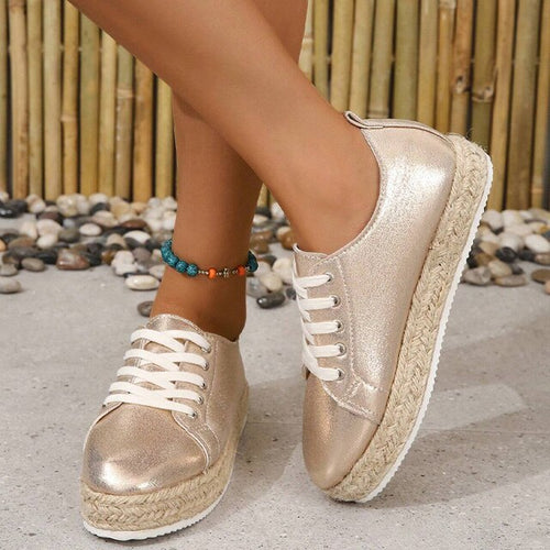 W&W Mode | Orthopädische Metallic Schuhe