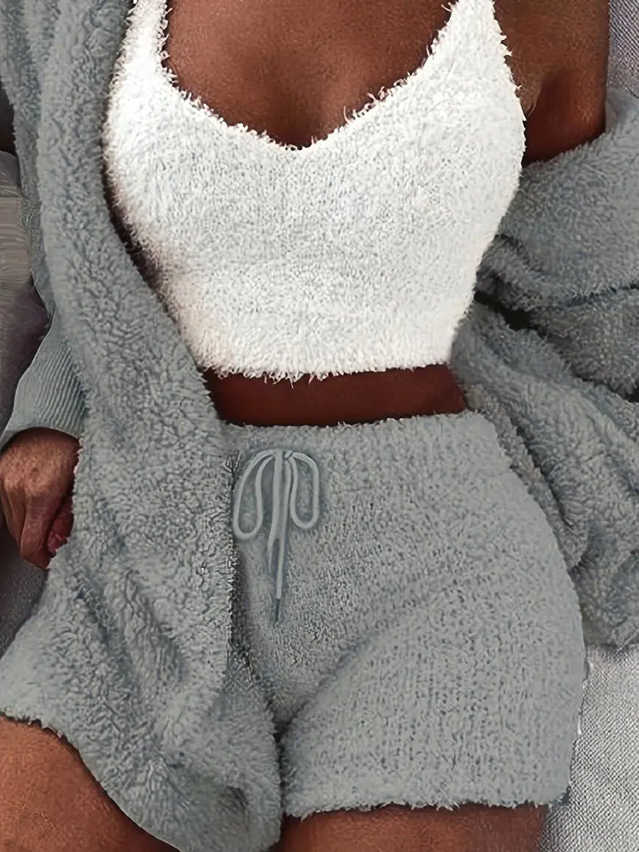 W&W Mode | Kuschelige, weiche Damen Pyjama Set mit verschiedenen Farben
