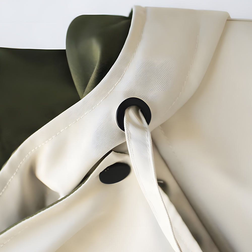 W&W Mode | Mittellange, taillierte Windjacke für Damen mit Kapuze und Reißverschluss