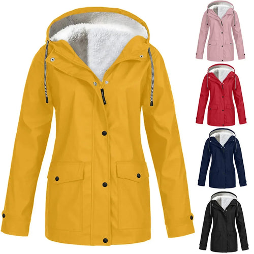 W&W Mode - wind- und wasserdichte Outdoor-Jacke mit Fleece-Futter