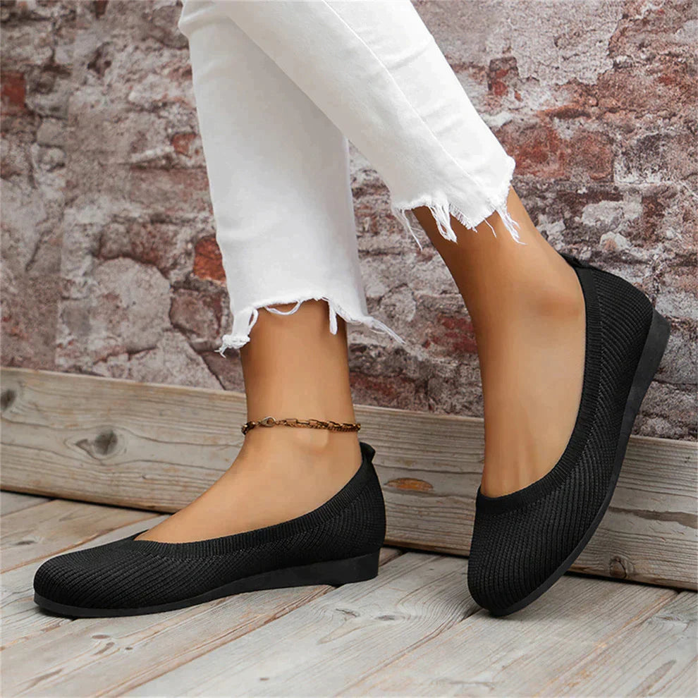 Schwarz orthopädische schlupfschuhe