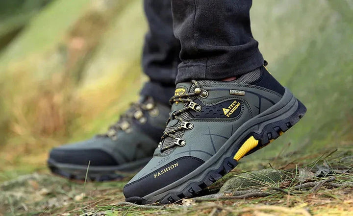 W&W Mode | Wasserdicht Vegan Leder Trekkingschuhe Herrenschuhe