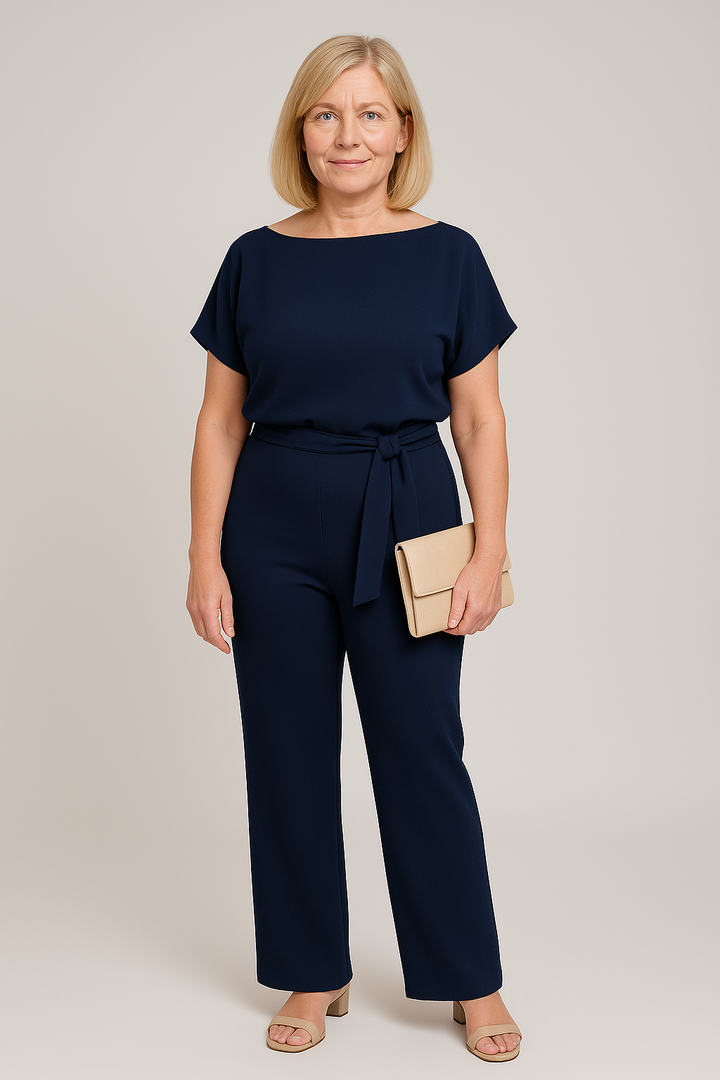 W&W Mode | Eleganter Sommer Jumpsuit Mit Gürtel