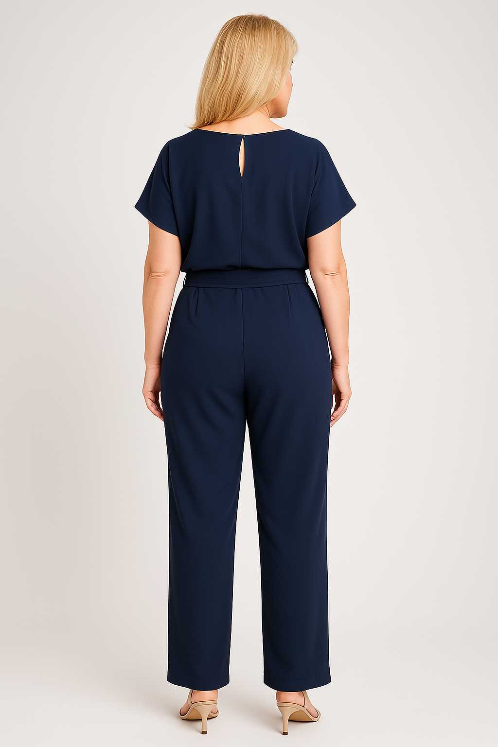 W&W Mode | Eleganter Sommer Jumpsuit Mit Gürtel