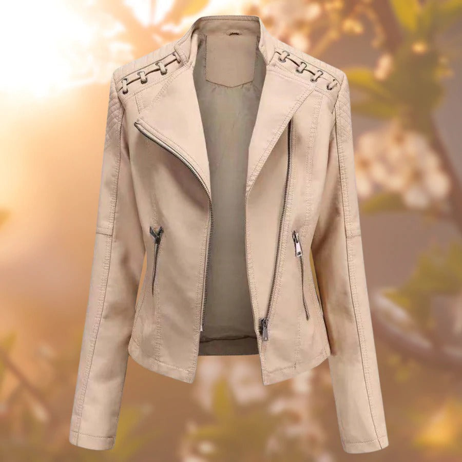 W&W Mode - Lederjacke im Biker-Style
