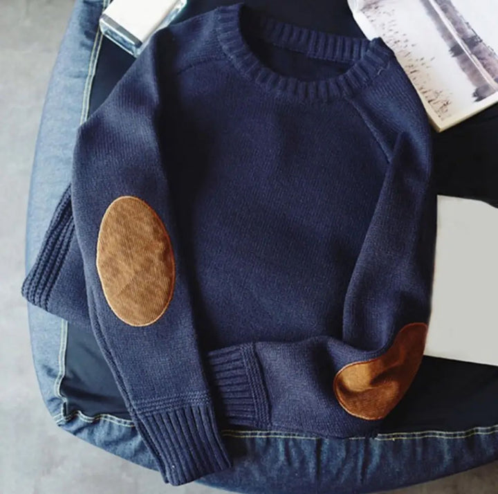 W&W Mode | Pullover mit zeitlosem Ellbogenpatch