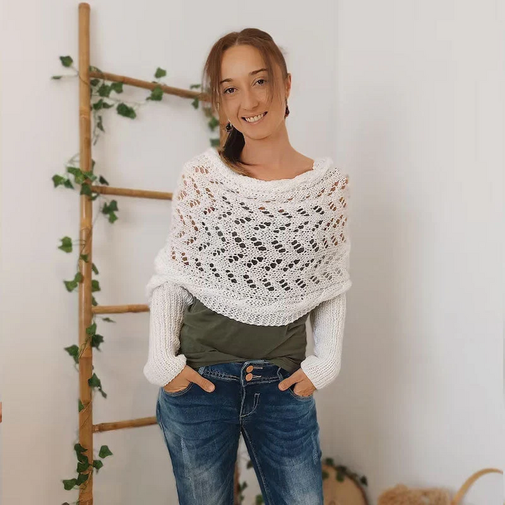 W&W Mode | Schal - eleganter Damen gewebter Überwurf
