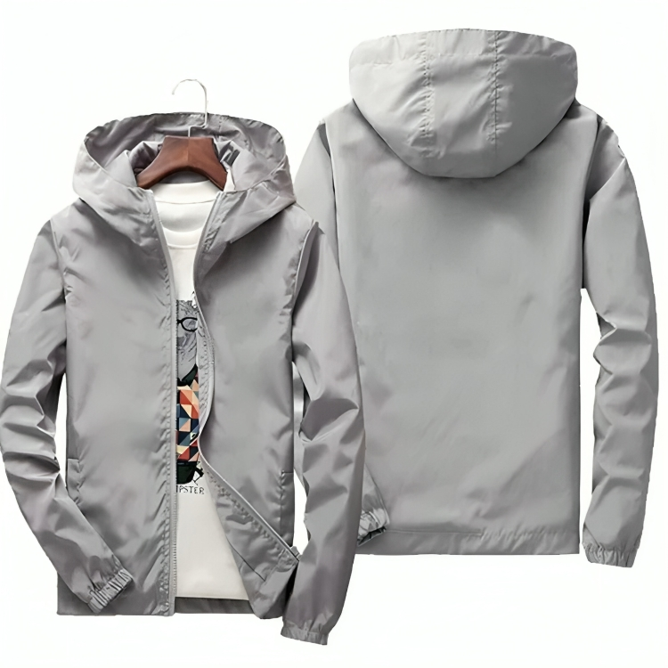 W&W Mode | Kapuze Wasserdichte Sommerjacke Herrenjacke