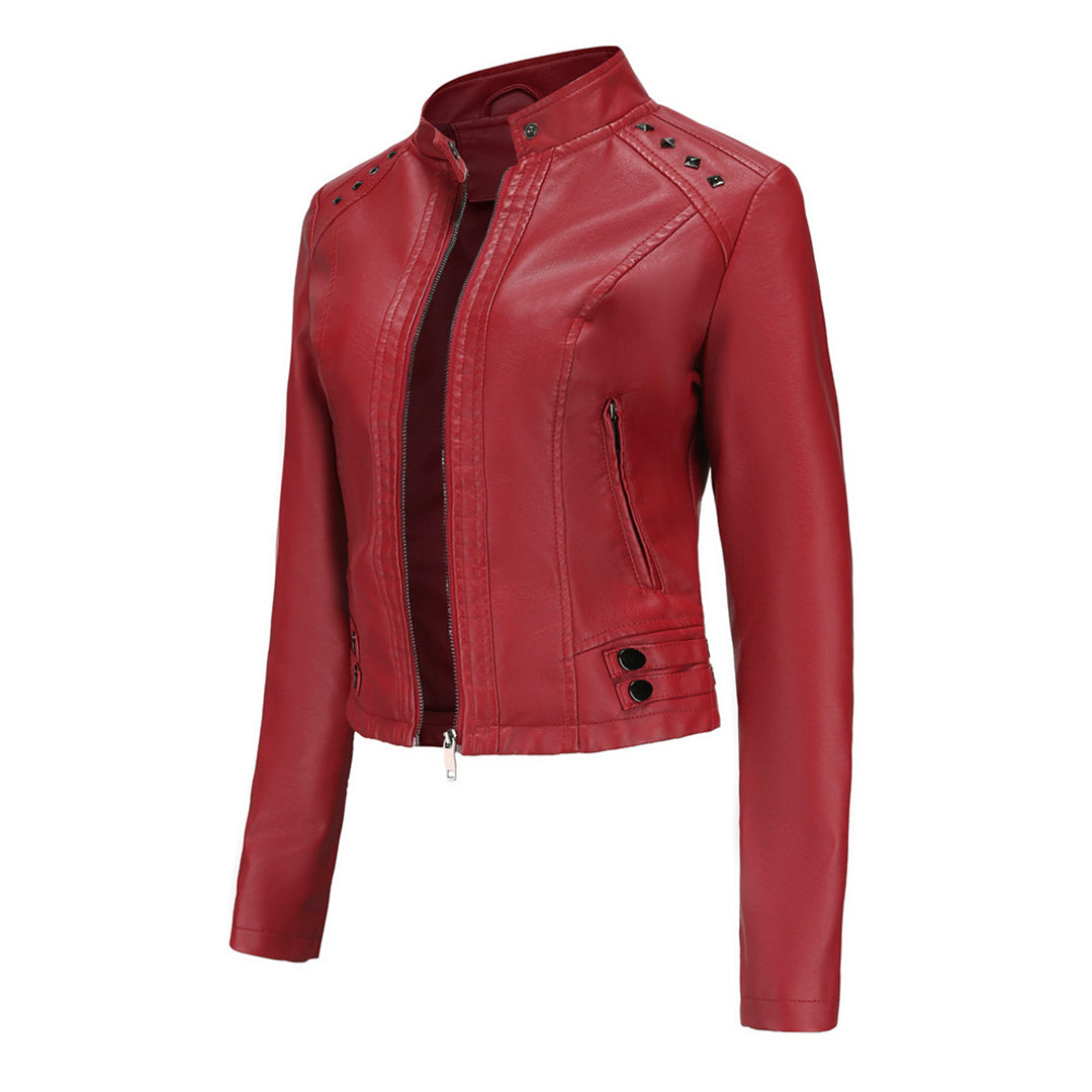 W&W Mode | Elegante Lederjacke mit einzigartigen Details für Damen