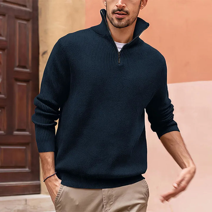 W&W Mode | Luxus Halbzip Sweater