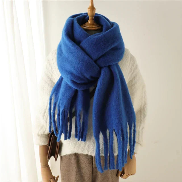 W&W Mode | oversized Schal - weicher Woll Damen Wickel