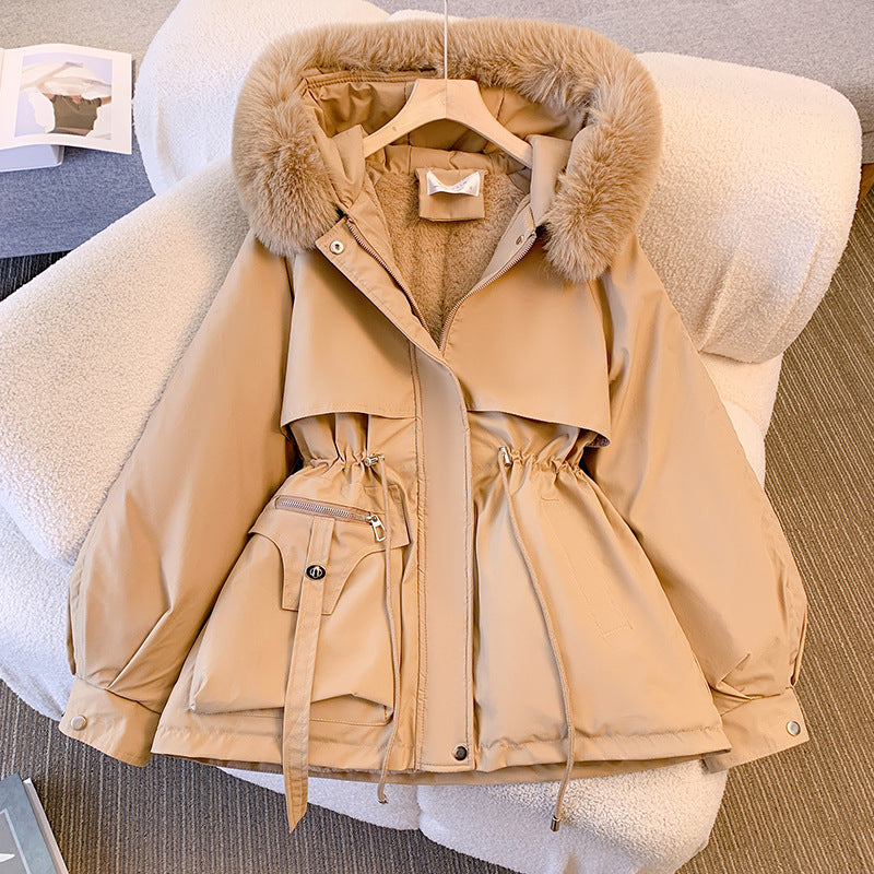 W&W Mode | Damen Winterjacke mit warmer Fütterung und Kapuze - Schutz gegen Regen und Kälte