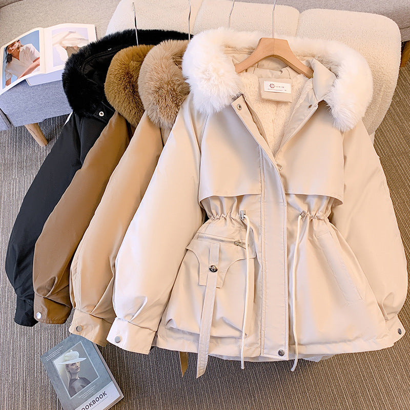W&W Mode | Damen Winterjacke mit warmer Fütterung und Kapuze - Schutz gegen Regen und Kälte