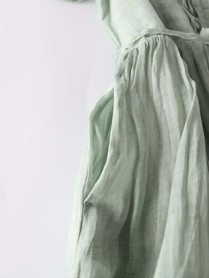 Amaya™ - Elegantes Leinenkleid