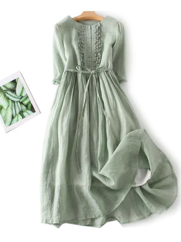 W&W Mode | Elegante Leinenkleid