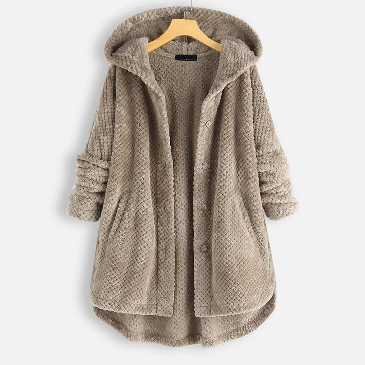 W&W Mode | Kapuzenkarte - gemütliche Damen Winterjacke