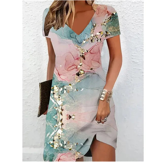 Damen Cocktailkleid mit Glitzerdetails