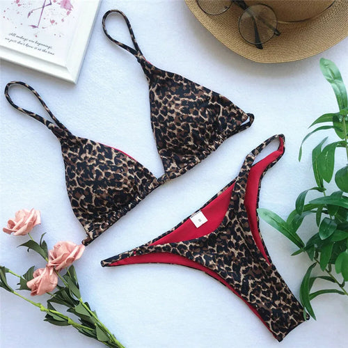 W&W Mode | Luxus Sommer Bikini Set Sexy Tier Leopard