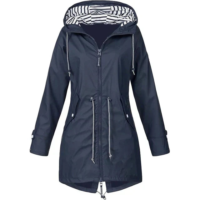 Regenjacke mit Kapuze und Außentaschen