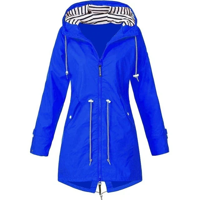 Regenjacke mit Kapuze und Außentaschen
