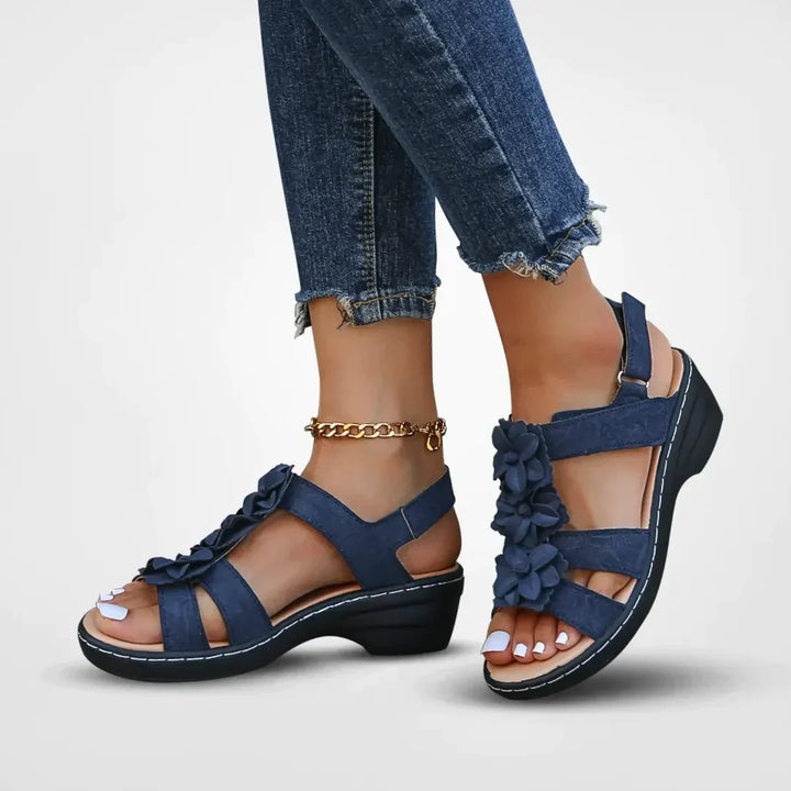 W&W Mode | Orthopädische Sandalen Mit Blumenmuster Für Damen