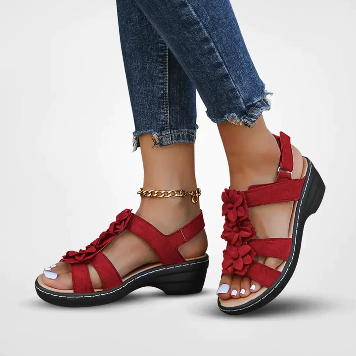W&W Mode | Orthopädische Sandalen Mit Blumenmuster Für Damen