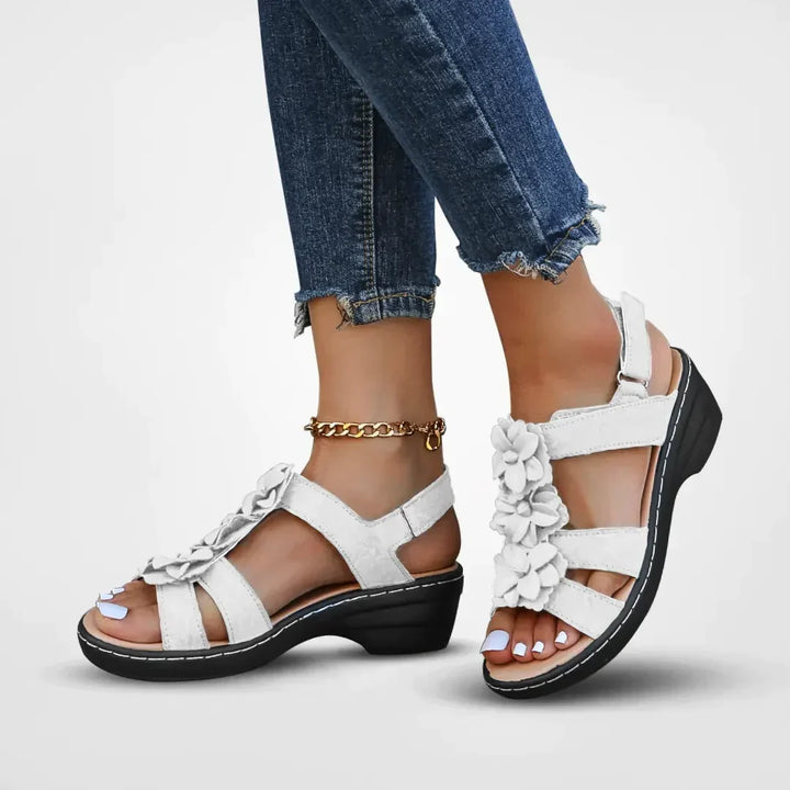 W&W Mode | Orthopädische Sandalen Mit Blumenmuster Für Damen