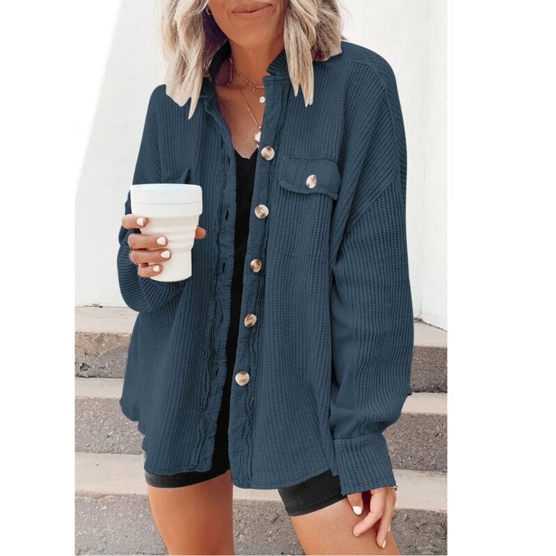 W&W Mode Stylische Frühlings Strickjacke