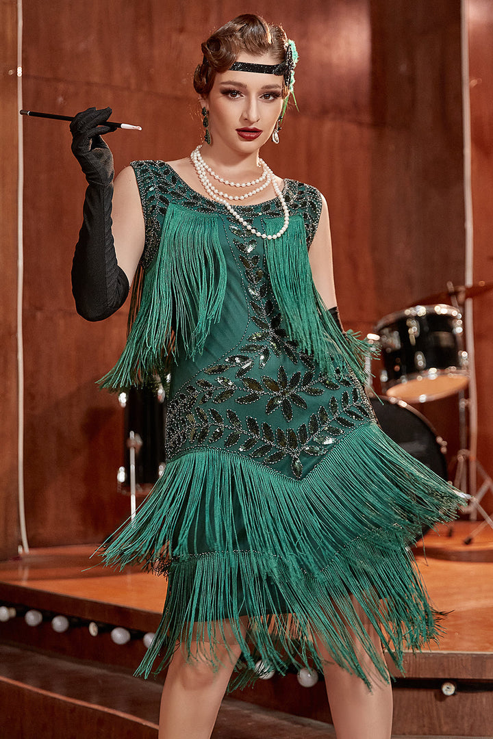 Elegantes Charleston-Paillettenkleid mit Hapsut-Schnitt für Festliche Anlässe | W&W Mode