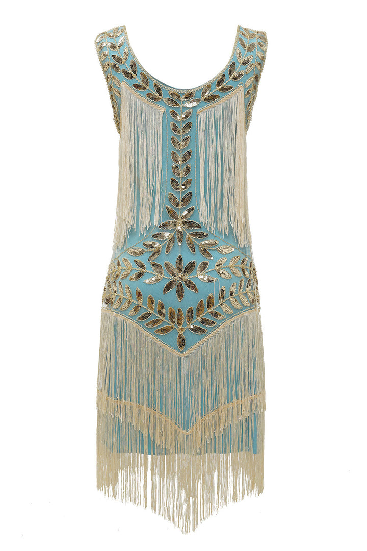 Elegantes Charleston-Paillettenkleid mit Hapsut-Schnitt für Festliche Anlässe | W&W Mode