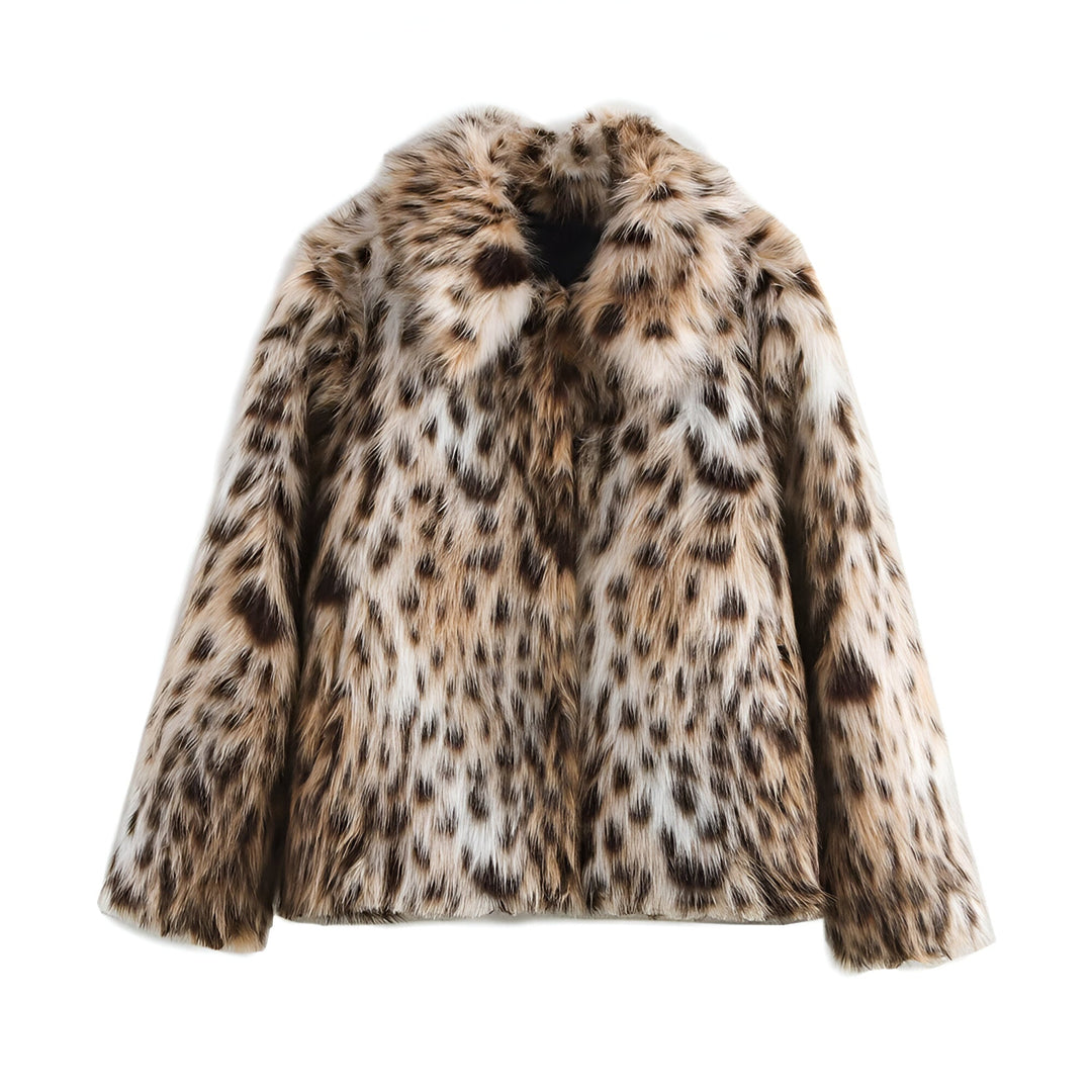 W&W Mode | Trendiger Leopard-Print Wintermantel