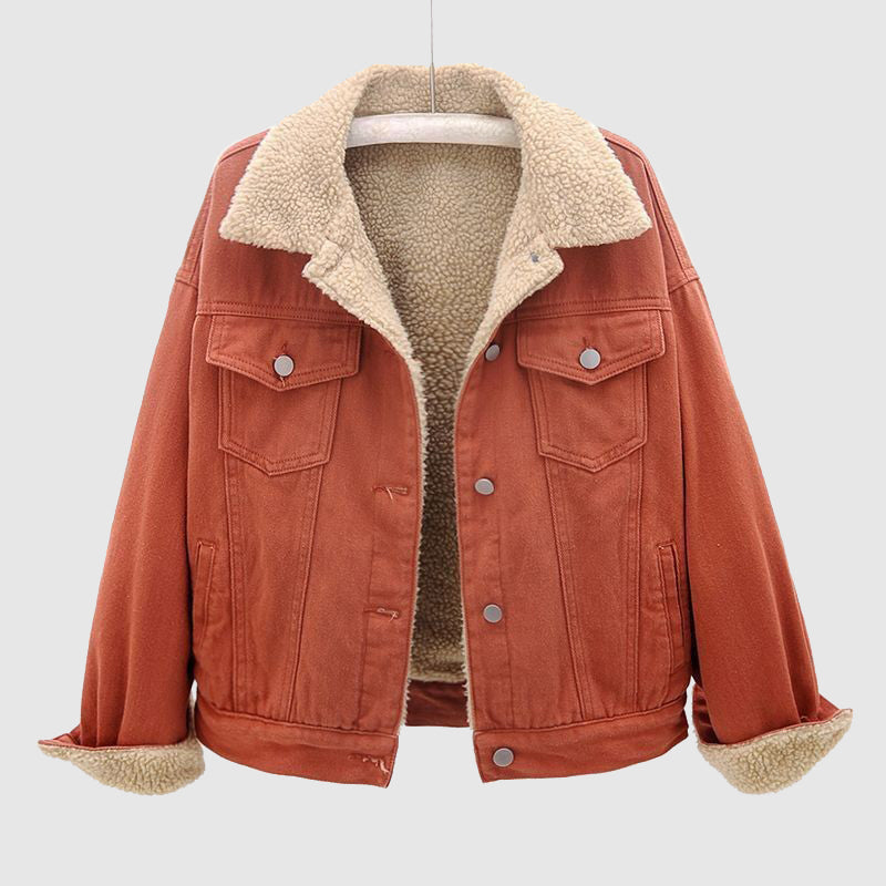W&W Mode | stilvolle samtige Denimjacke für Frauen