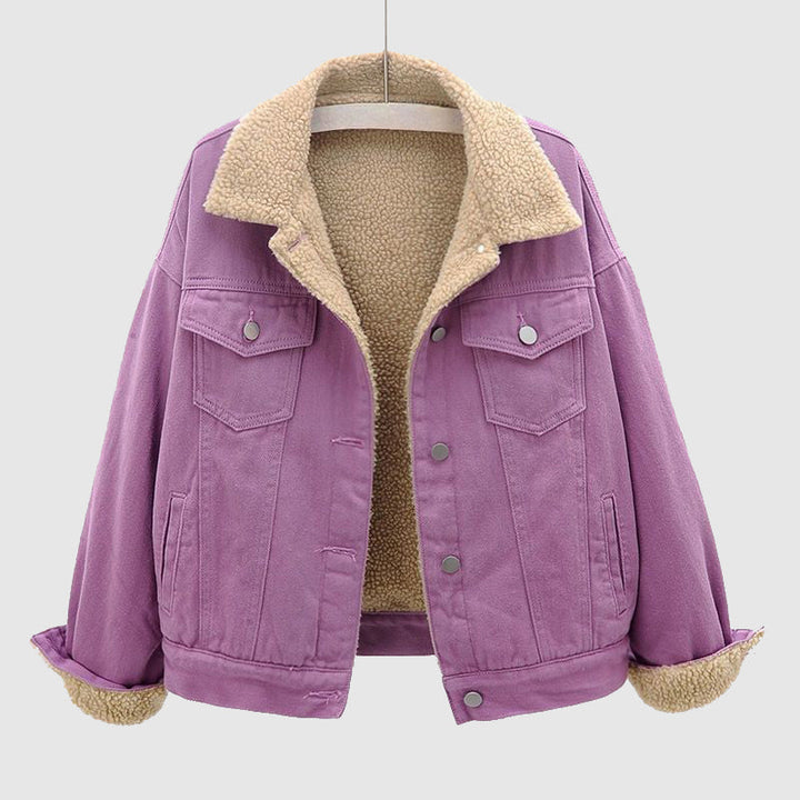 W&W Mode | stilvolle samtige Denimjacke für Frauen