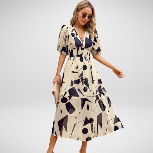 W&W Mode | Charmantes Kleid mit V-Ausschnitt