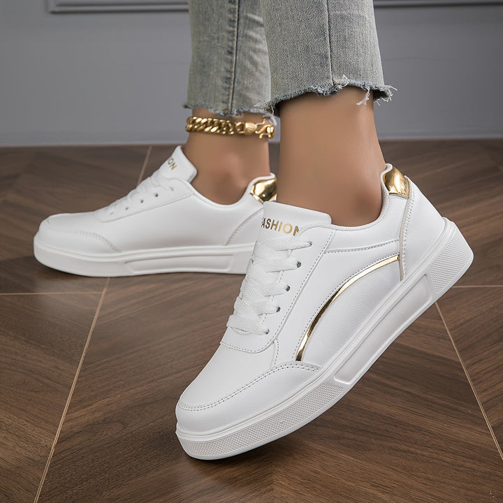 W&W Mode | Einfarbige Damensneaker Mit Weicher Sohle