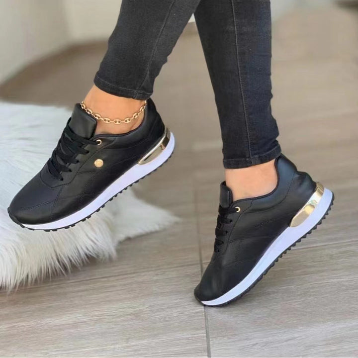 W&W Mode | Bequeme Leder Damen Sneakers