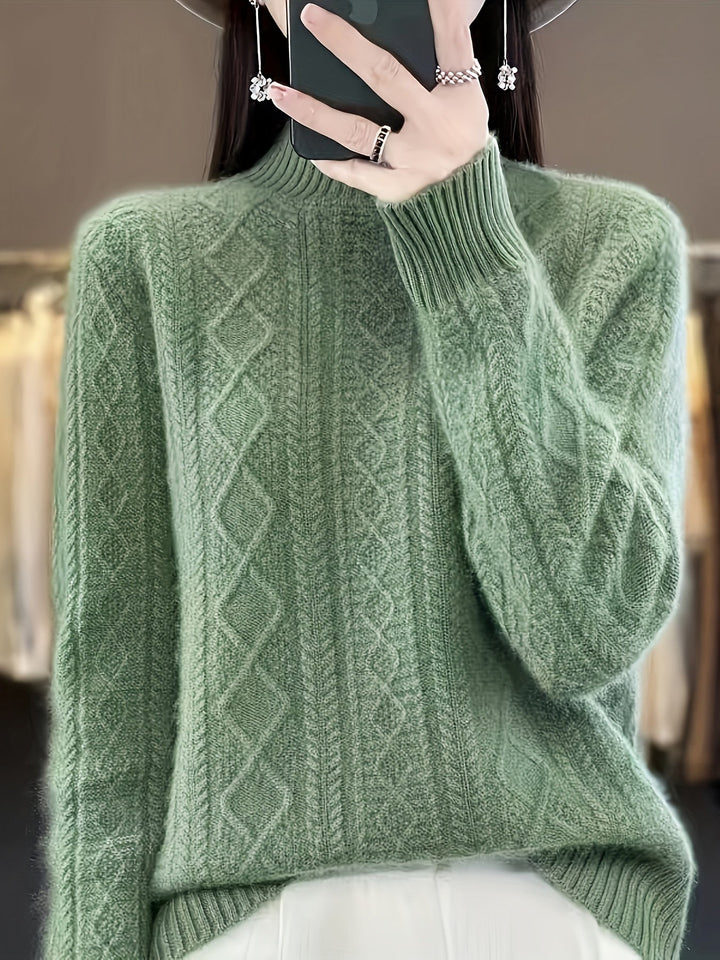 W&W Mode | Bequemer Wollpullover aus Strick