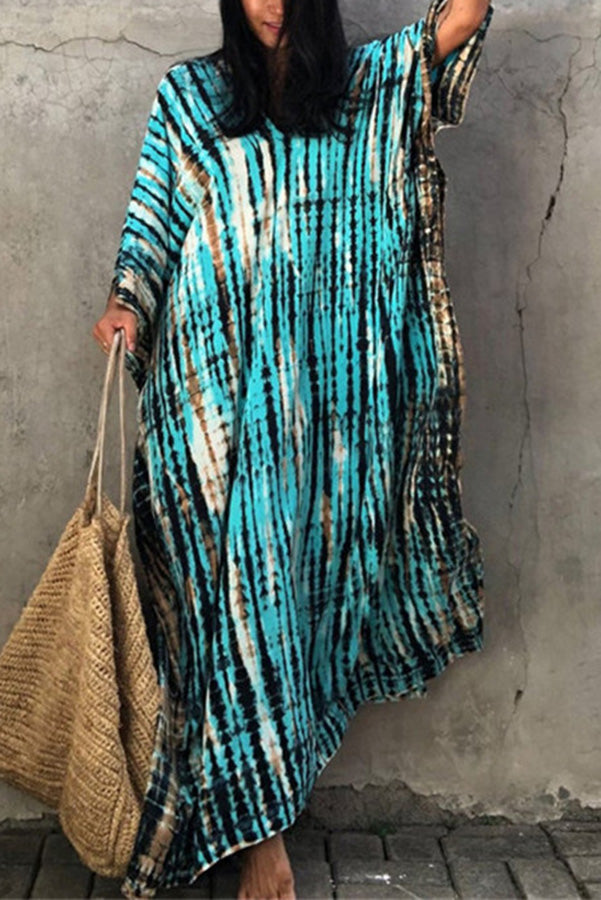W&W Mode Freely – Lockeres Überwurfkleid im Batik-Boho-Stil