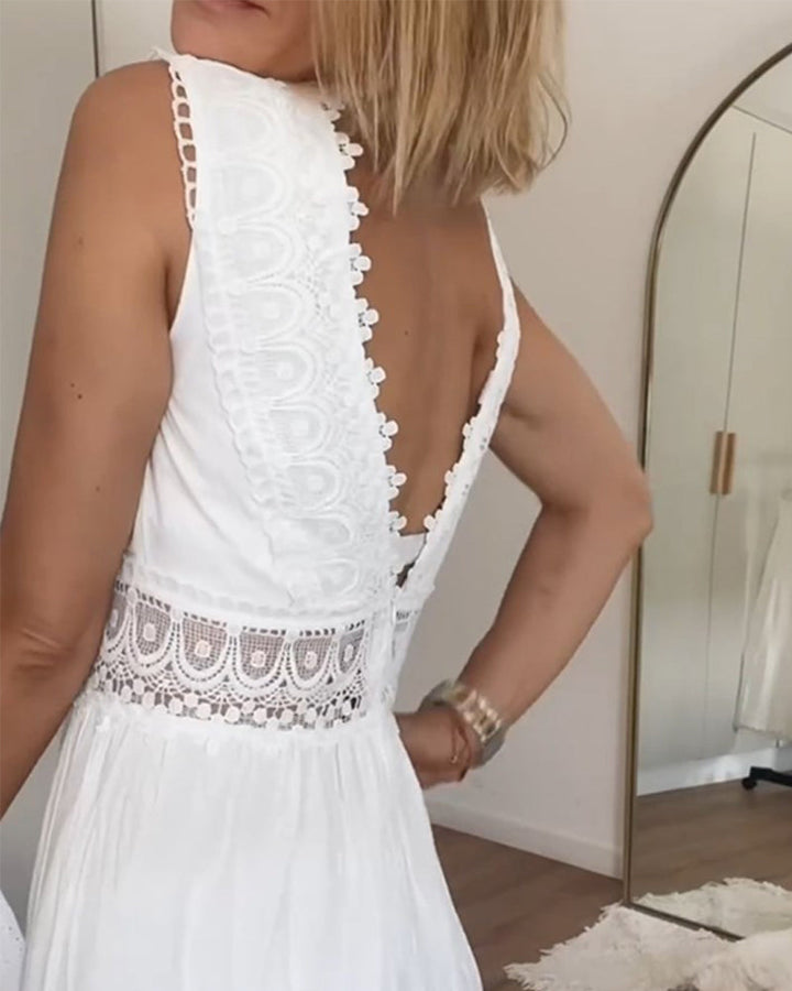 W&W Mode | Spitzenkleid Mit V-ausschnitt
