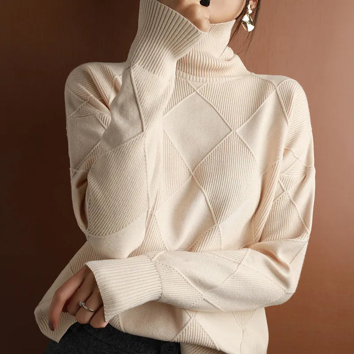 W&W Mode | Bequemer Weicher Rollkragenpullover