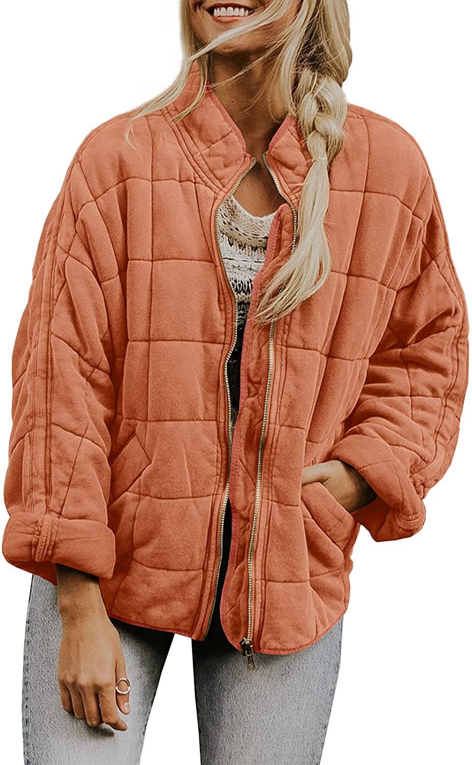 W&W Mode | Lockere Jacke Aus Dicker Baumwolle