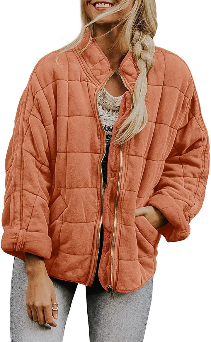 W&W Mode | Lockere Jacke Aus Dicker Baumwolle