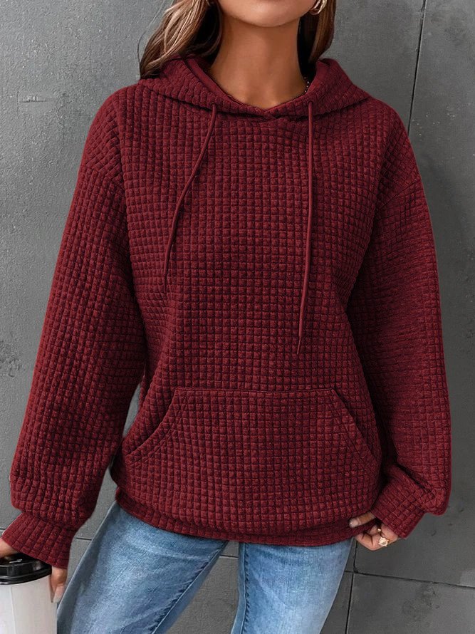W&W Mode | Casual Hoodie Einfarbig für Damen