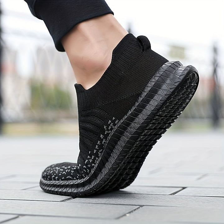 W&W Mode | Atmungsaktive Slip-On-Sneaker mit Strick-Obermaterial